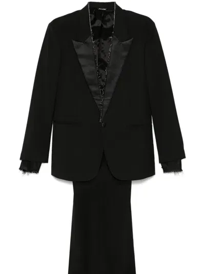 Eraldo Raw-cut Suit In Schwarz