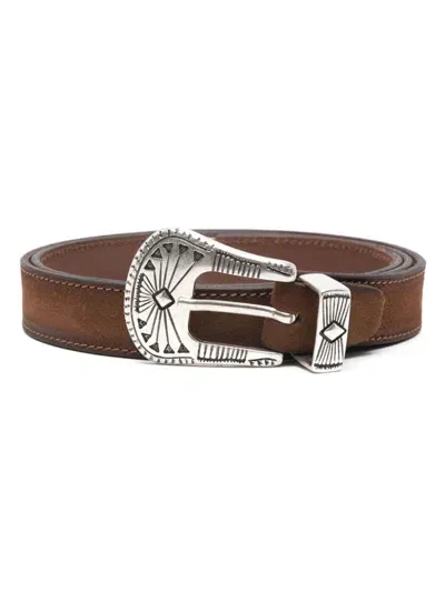 Eraldo Suede Belt In Brown