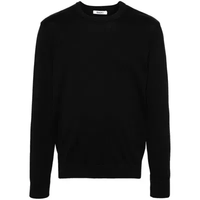 Eraldo Crew-neck Merino-wool Jumper In Black