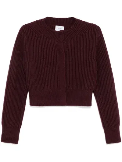 Erdem Cropped Cardigan In Red