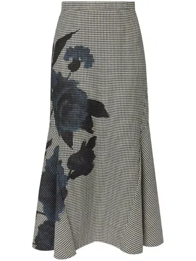 Erdem Pencil Skirt In Blue