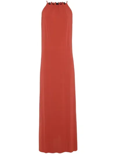 Eres Tiana Long Dress In Red