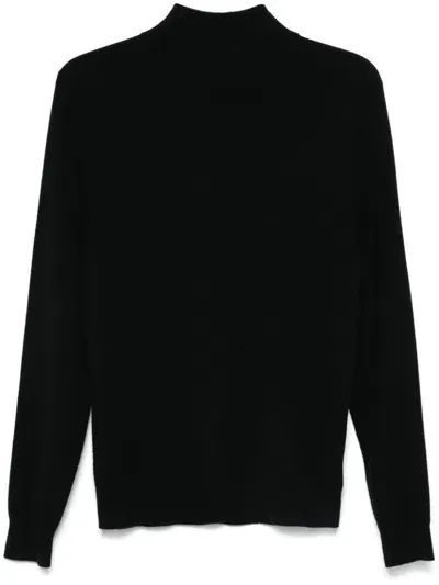 Eric Bompard High-neck Sweater In Black