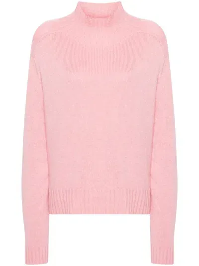 Eric Bompard Pullover Mit Stehkragen In Rosa