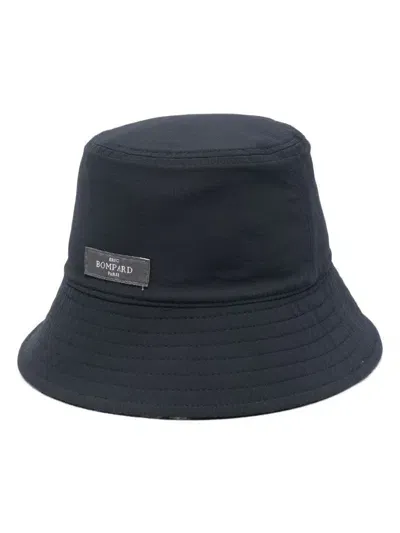 Eric Bompard Reversible Bucket Hat In Blue