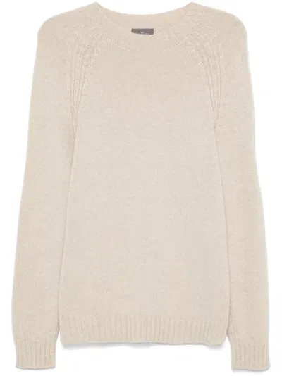 Eric Bompard Round-neck Raglan-sleeve Sweater In 中性色