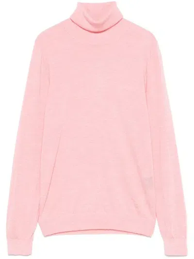 Eric Bompard Round-neck Sweater In Pink