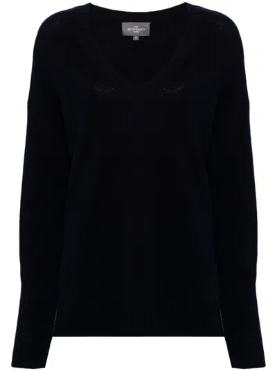 Eric Bompard V-neck Sweater In Blue