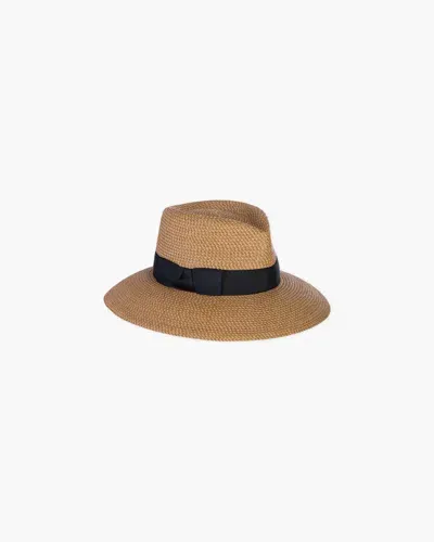 Eric Javits Phoenix Fedora In Natural/black