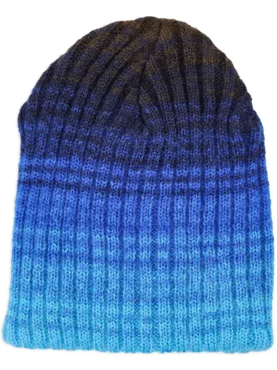 Erl Gradient Beanie In Blue