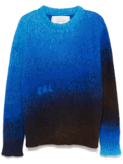 Erl Gradient-effect Sweater In Blue