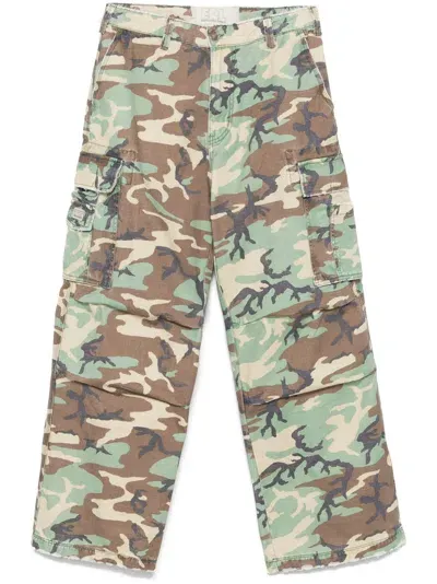 Erl Camouflage-cargohose In Grün