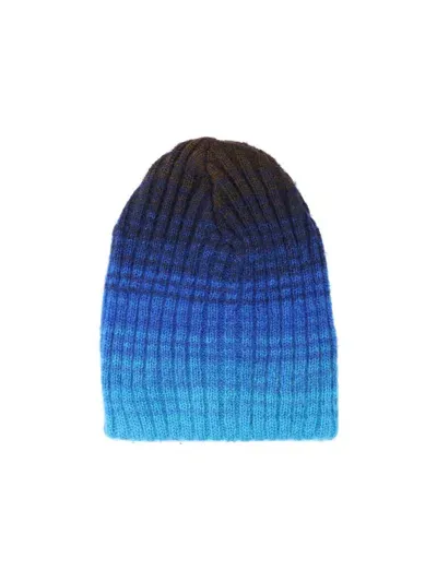 Erl Ribbed Beanie In Blue