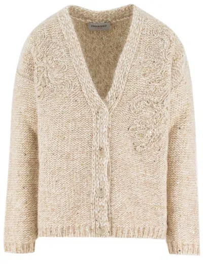 Ermanno Firenze Cardigan In Neutrals