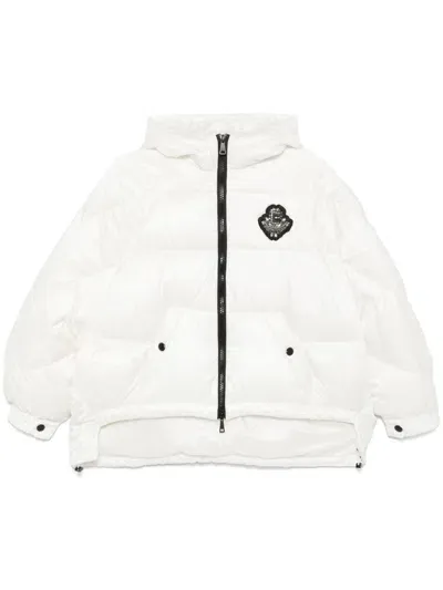 Ermanno Firenze Down Puffer Jacket In White