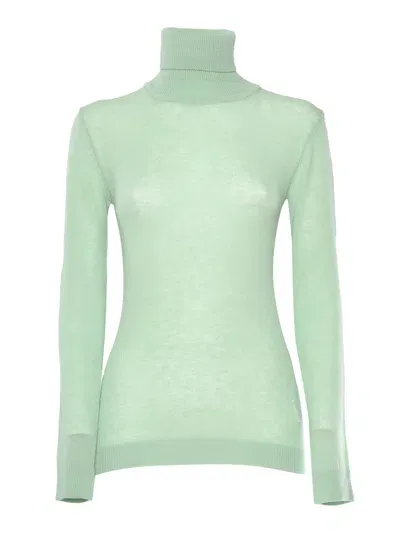 Ermanno Firenze Turtleneck Sweater In Green