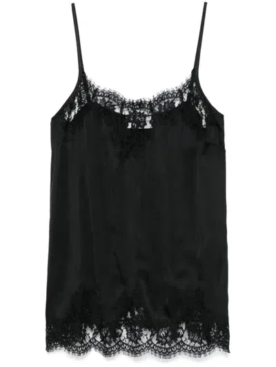 Ermanno Lace Top In Black