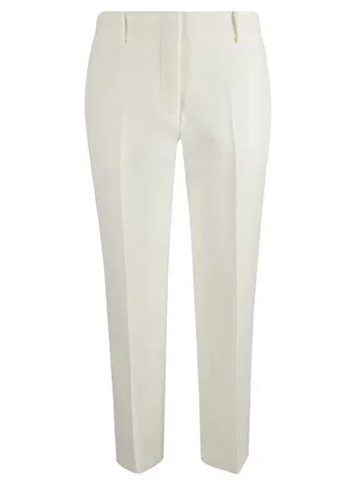 Ermanno Scervino Concealed Fitted Trousers In Cream