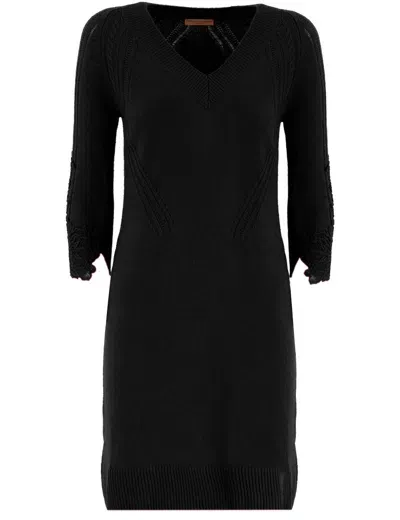 Ermanno Scervino Dress In Black