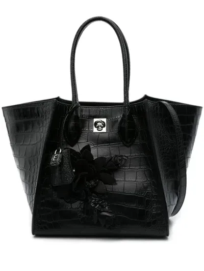 Ermanno Scervino Large Maggie Tote Bag In Black