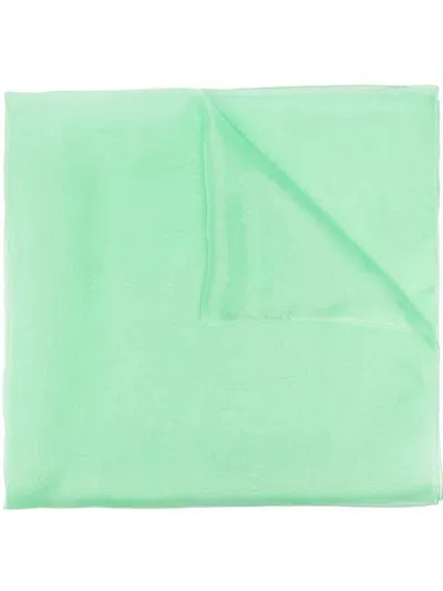 Ermanno Scervino Light Silk Scarf In Green