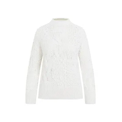 Ermanno Scervino Virgin Wool Pullover In White