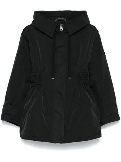 Ermanno Scervino Womens Hooded Down Jacket In Black