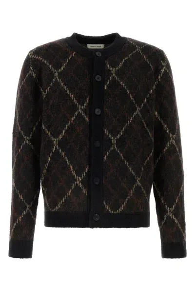 Ernest W.baker Check Jacquard Cardigan-xl Nd  Male