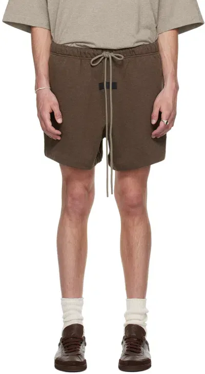 Essentials Brown Drawstring Shorts