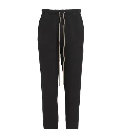 Essentials Cotton-blend Drawstring Sweatpants In Black