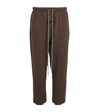 Essentials Cotton-blend Drawstring Sweatpants In Brown