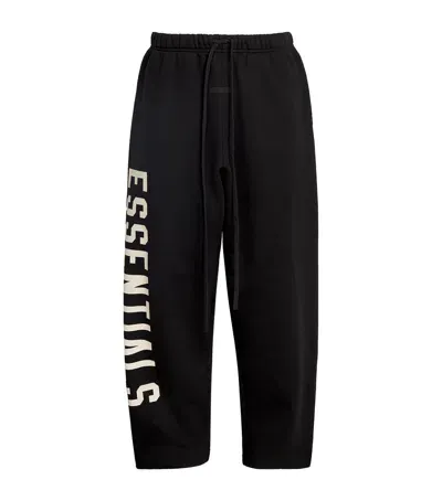 Essentials Cotton-blend Logo Sweatpants In Black