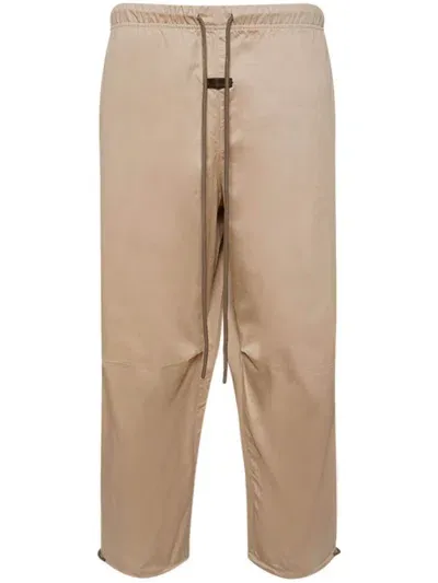 Essentials Cotton-twill Lounge Trousers In Neutrals