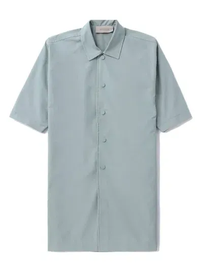 Essentials Kids' Tonal Logo-detail Shirt In Blue