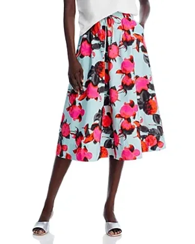 Essentiel Antwerp Drawstring Midi Skirt In Blue