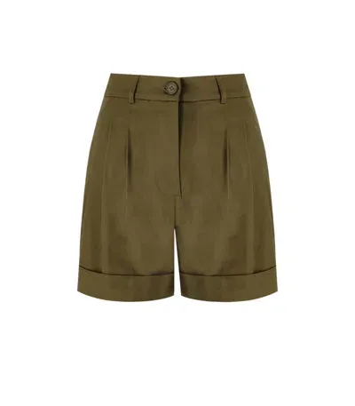 Essentiel Antwerp Faint Military Green Shorts In Grün