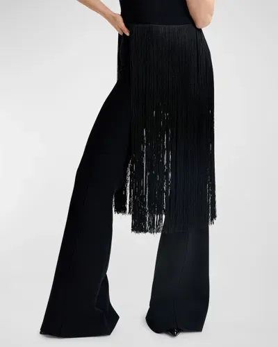 Essentiel Antwerp Gattitude Flared Knit Pants In Black