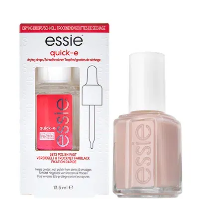 Essie Ballet Slippers Pink Nail Polish And Quick Dry Drops Kit Exclusive (worth £16.98) In White