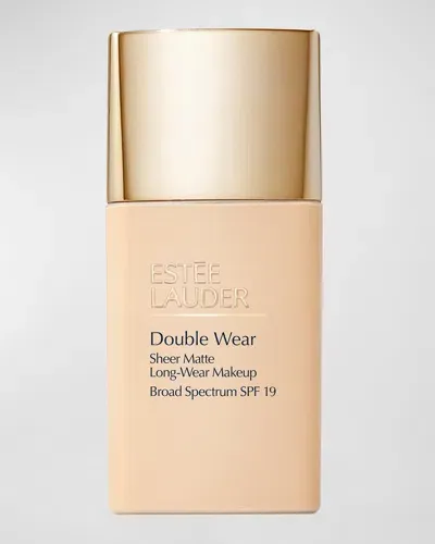 Estée Lauder Double Wear Sheer Matte Longwear Makeup - Spf 19 In N Ivory Nude (light With Neutral Peach U