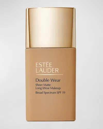 Estée Lauder Double Wear Sheer Matte Longwear Makeup - Spf 19 In W Honey Bronze (medium Tan With Warm Gol