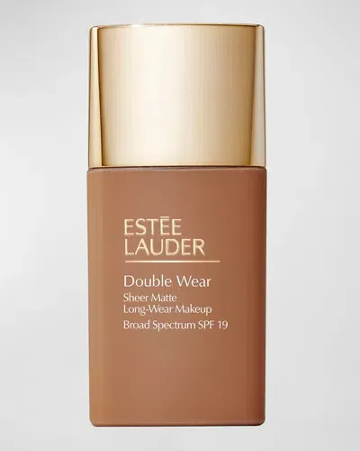 Estée Lauder Double Wear Sheer Matte Longwear Makeup - Spf 19 In N Amber Honey (deep With Neutral Subtle 