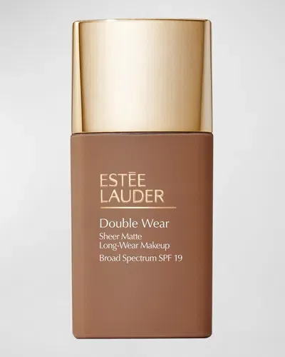 Estée Lauder Double Wear Sheer Matte Longwear Makeup - Spf 19 In W Deep Spice (extra Deep With Warm Golde