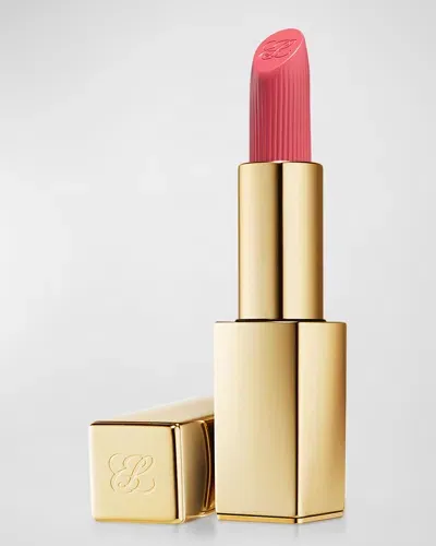 Estée Lauder Pure Color Hi-lustre Lipstick In 566 Frosted Apricot