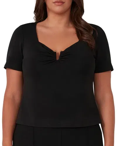 Estelle Plus Xander Top In Black