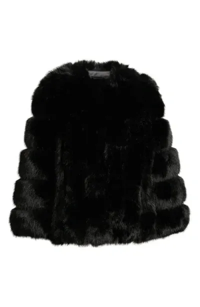 Et Ochs Faux Fur Jacket In Black