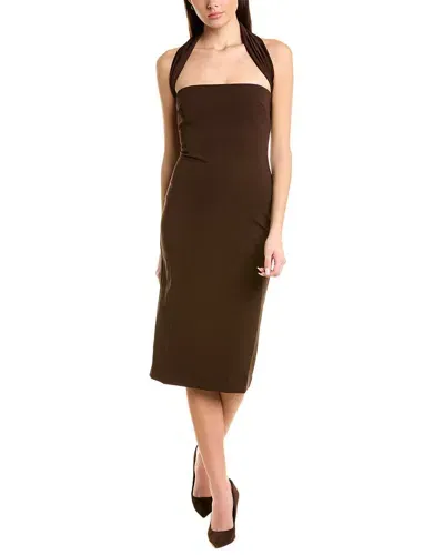 Et Ochs Jackie Midi Dress In Brown