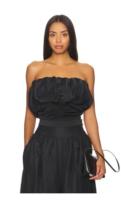 Et Ochs Laila Combo Bustier Top In Black