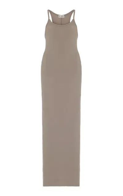 Éterne Jersey Maxi Tank Dress In Brown