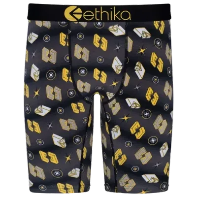 Ethika Boys   Ethereal Underwear In Black/gold