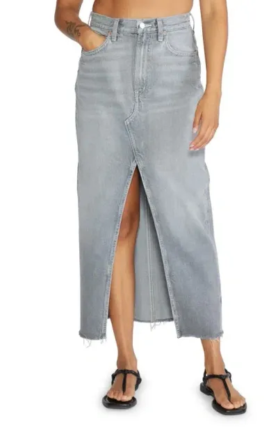 Etica Katina Denim Maxi Skirt In Moonstone